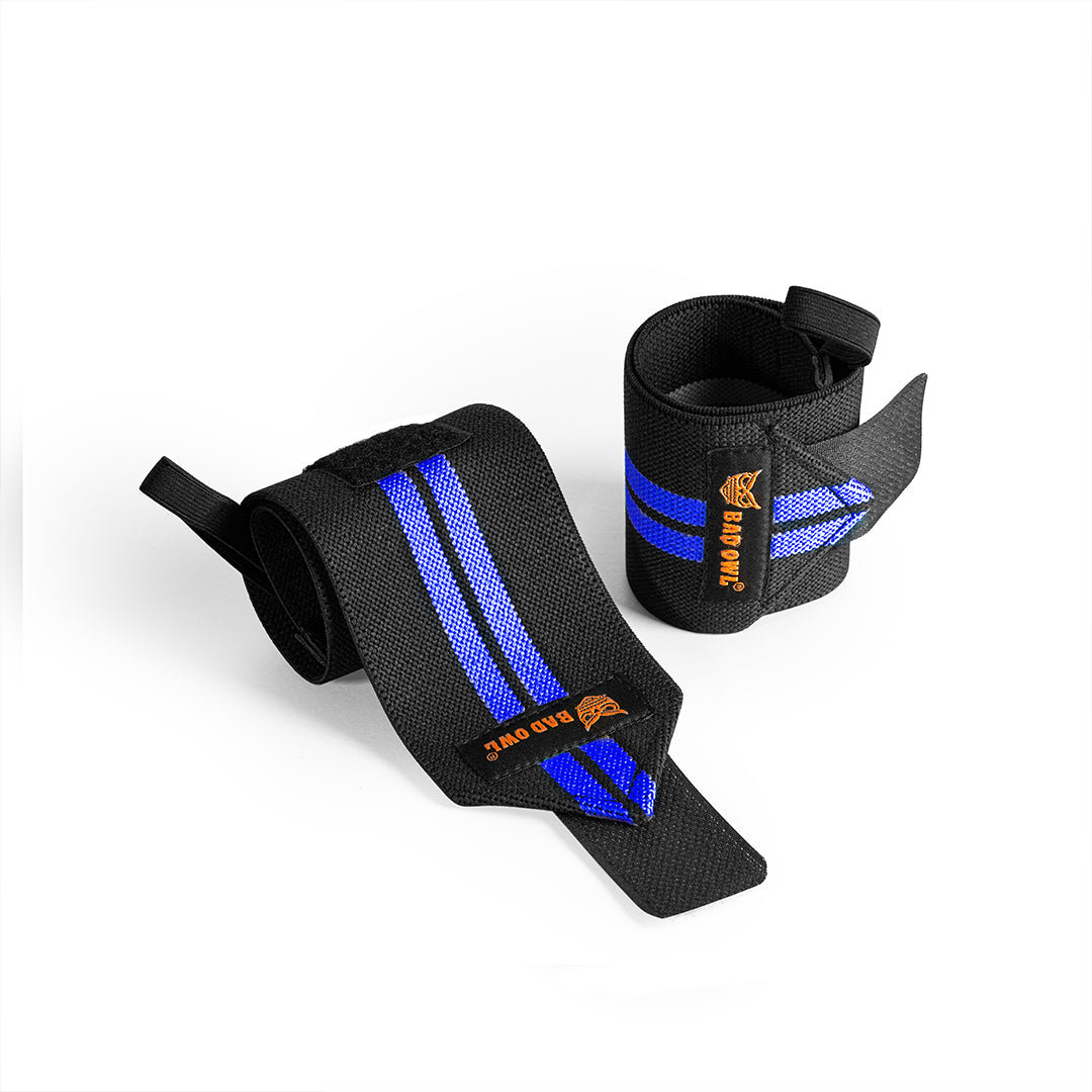 Bad OWL Wrist Support for Gym & Fitness Blue