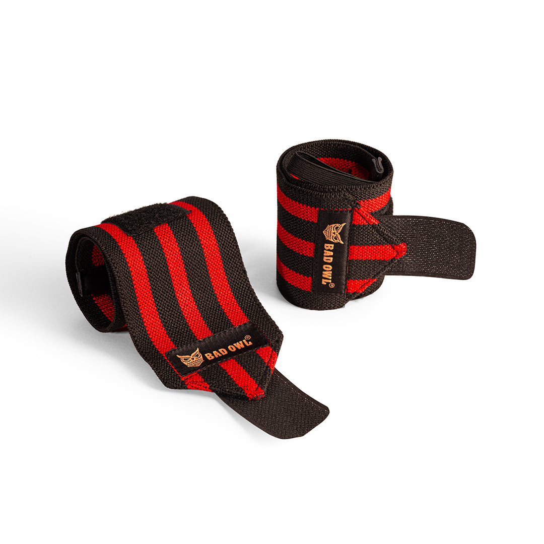 Bad OWL Wrist Support for Gym & Fitness Red