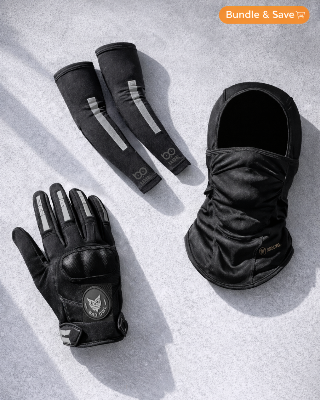 Ride the Wind Combo - Wind Rider Gloves, V-Fit Arm Sleeves & Balaclava
