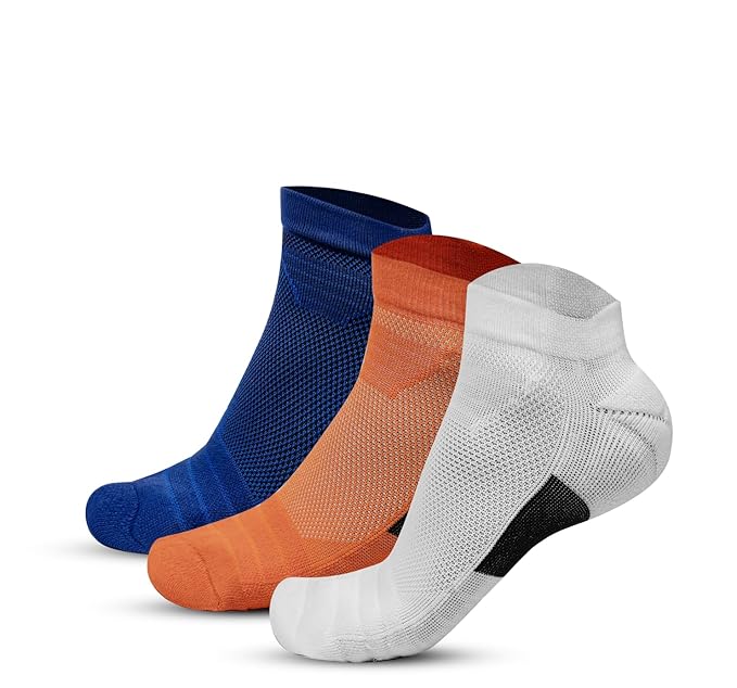 Endure Cushioned Crew Socks (Unisex) – Running, Gym, Badminton & Indoor Training Socks