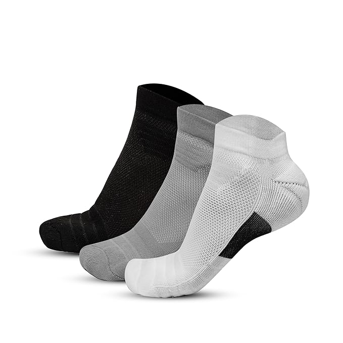 Endure Cushioned Crew Socks (Unisex) – Running, Gym, Badminton & Indoor Training Socks