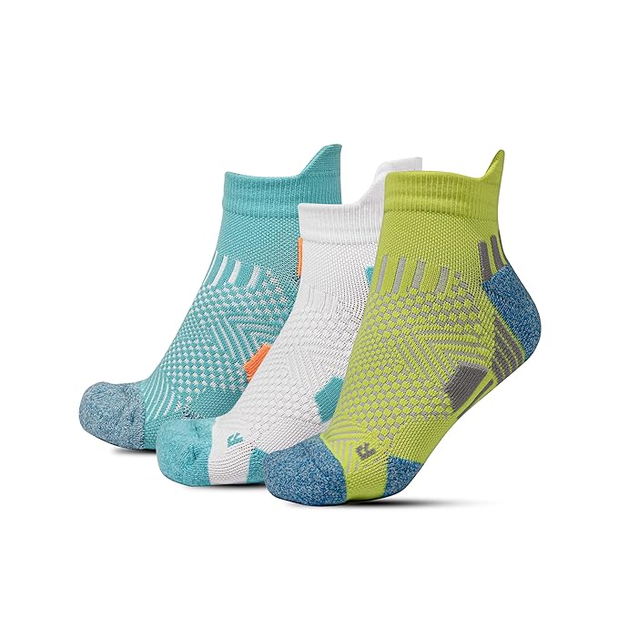 Powerstep Sports Socks – Cushioned Ankle Socks for Running, Gym & Training - Pack of 3 (Unisex)
