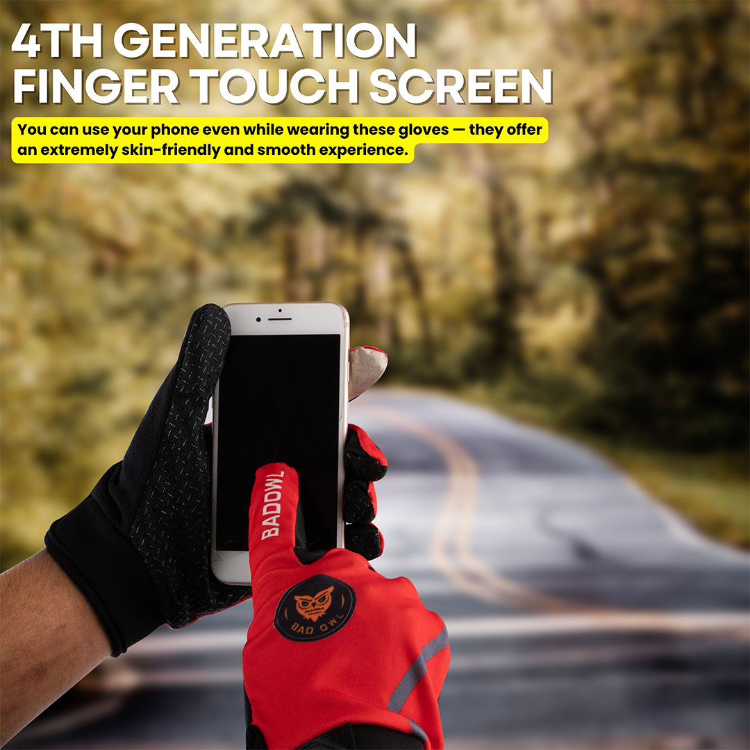 BADOWL Street Hawk Bike Riding Gloves for Men and Women
