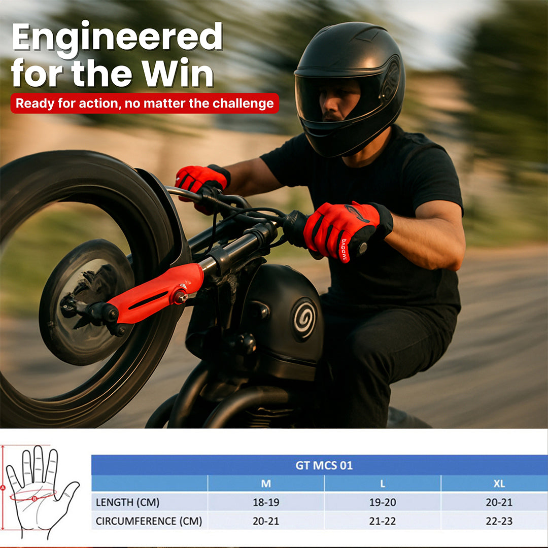 BADOWL Street Hawk Bike Riding Gloves for Men and Women