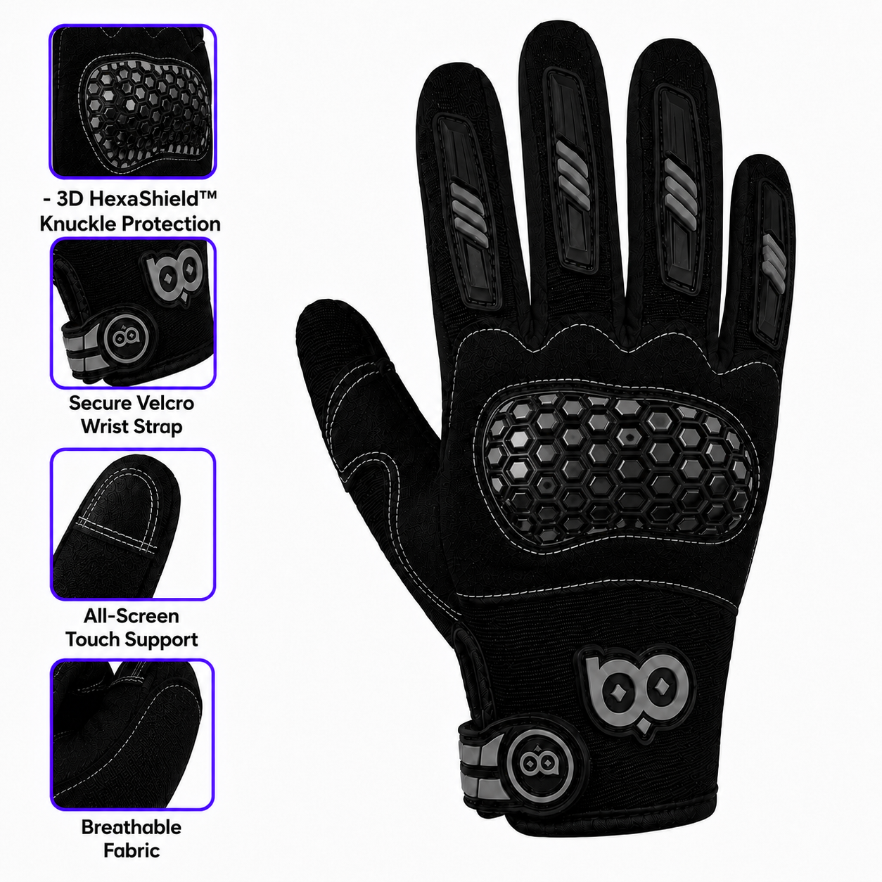 STRIKE FORCE Gloves | Professional-Grade Protection for Riders
