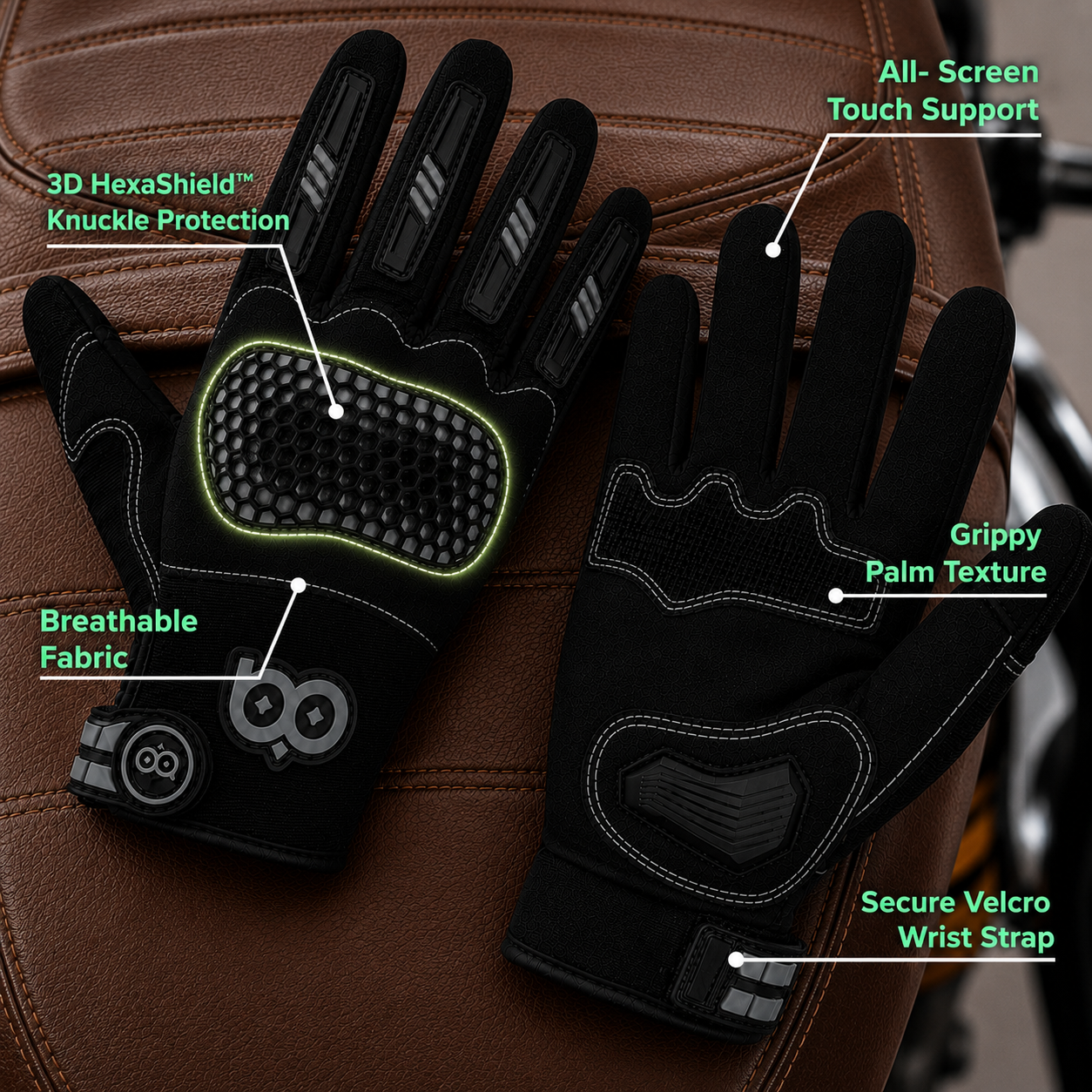 STRIKE FORCE Gloves | Professional-Grade Protection for Riders