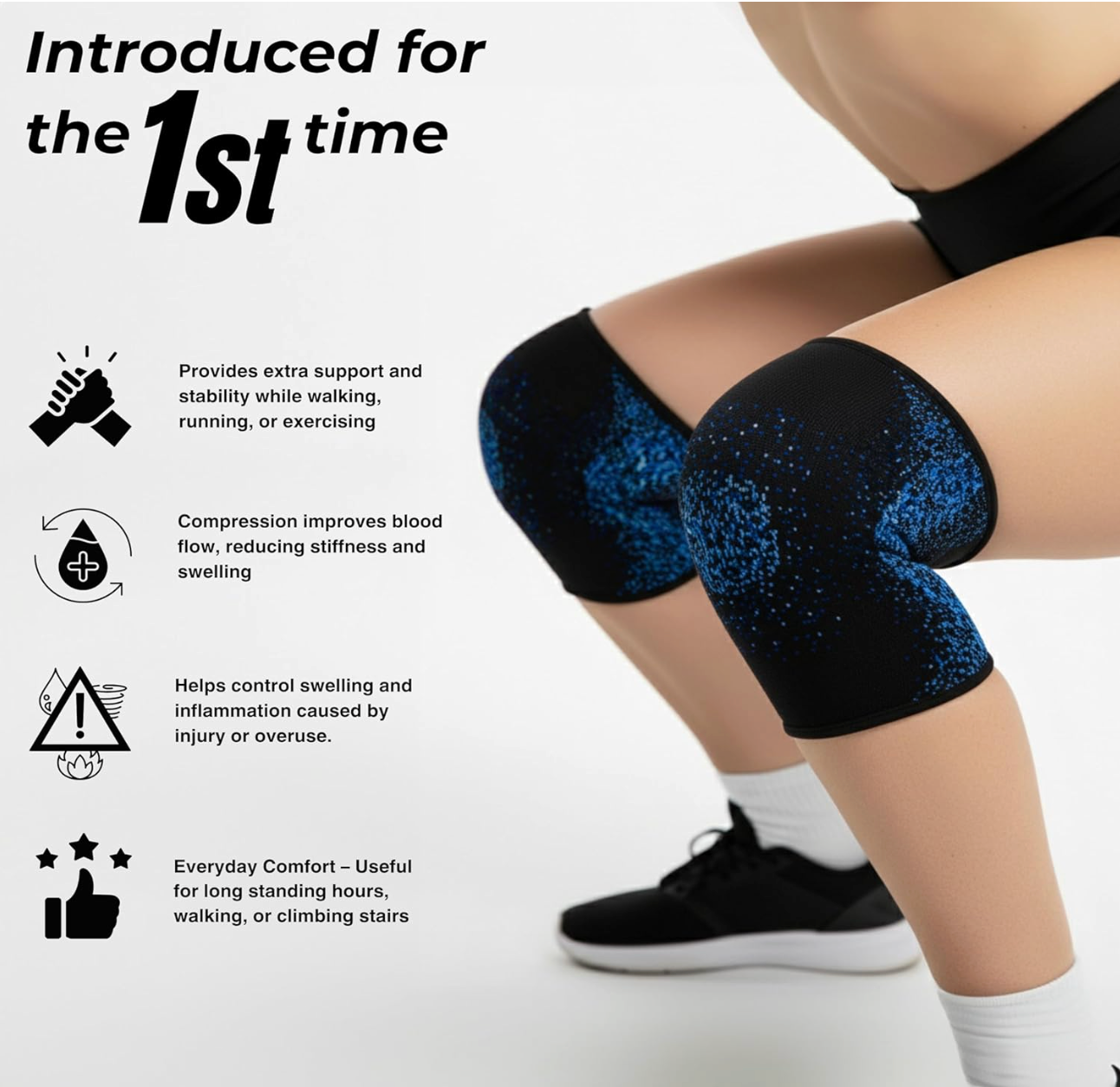 Orthon Knee Cap Support for Men & Women | Compression Knee Brace