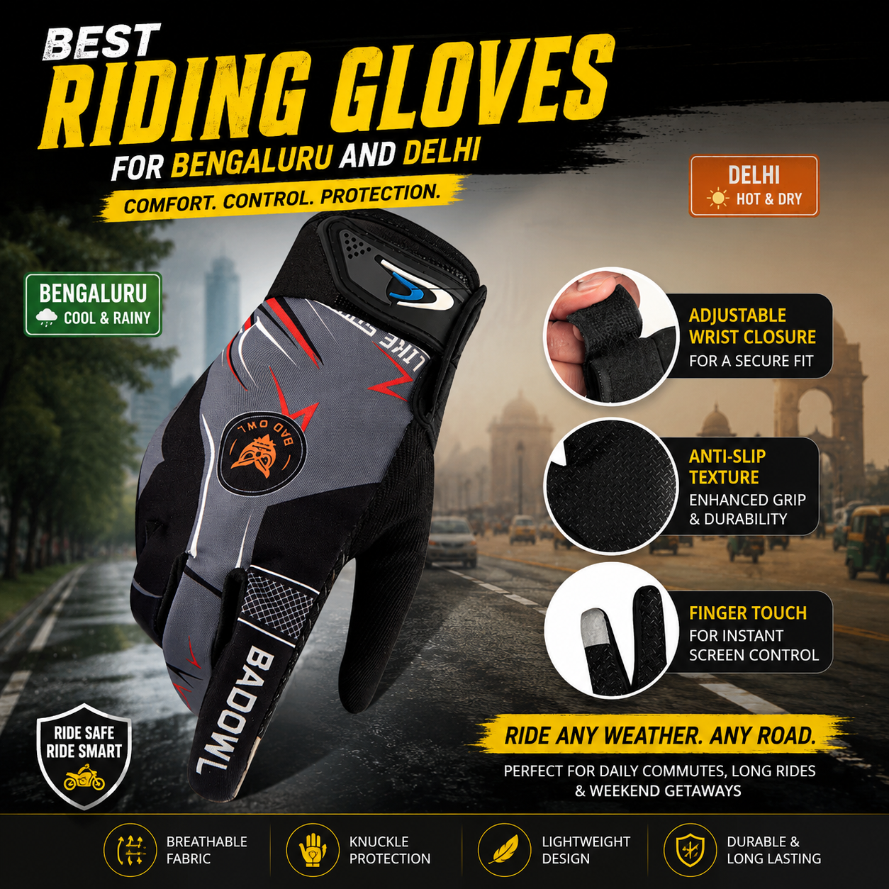 Best Riding Gloves for Bengaluru and Delhi: The Only Guide You Need in 2026