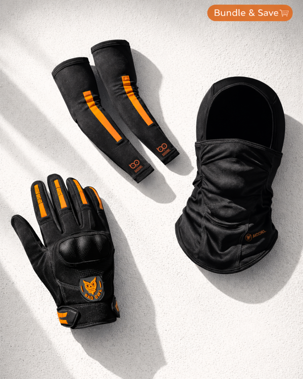 Ride the Wind Combo - Wind Rider Gloves, V-Fit Arm Sleeves & Balaclava