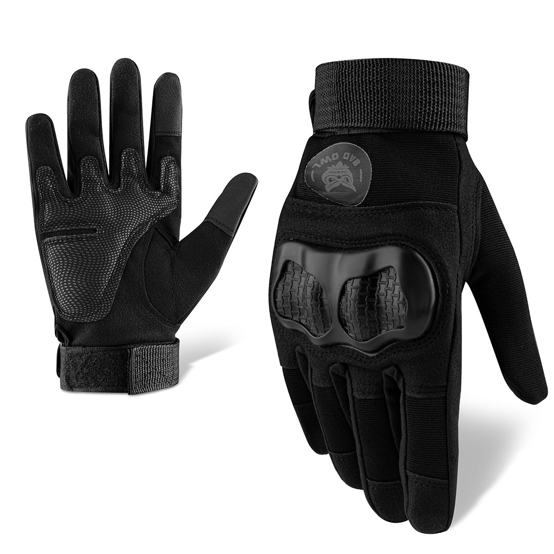 BADOWL GRIPTOR Motorcycle Riding Gloves for Men and Women with Knuckle Protection