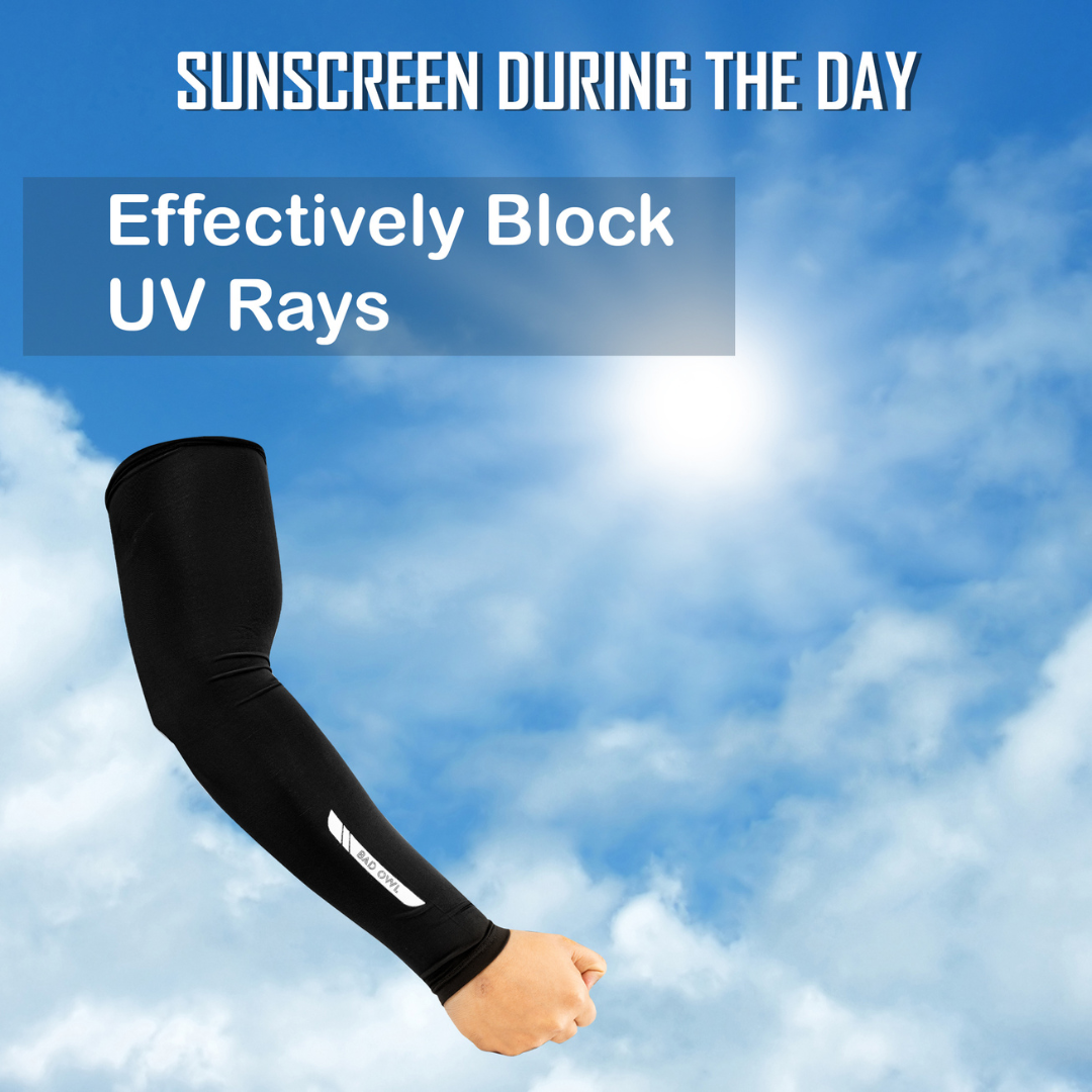 BADOWL Arm Sleeves for Men & Women|UV Protection Hand Sleeves