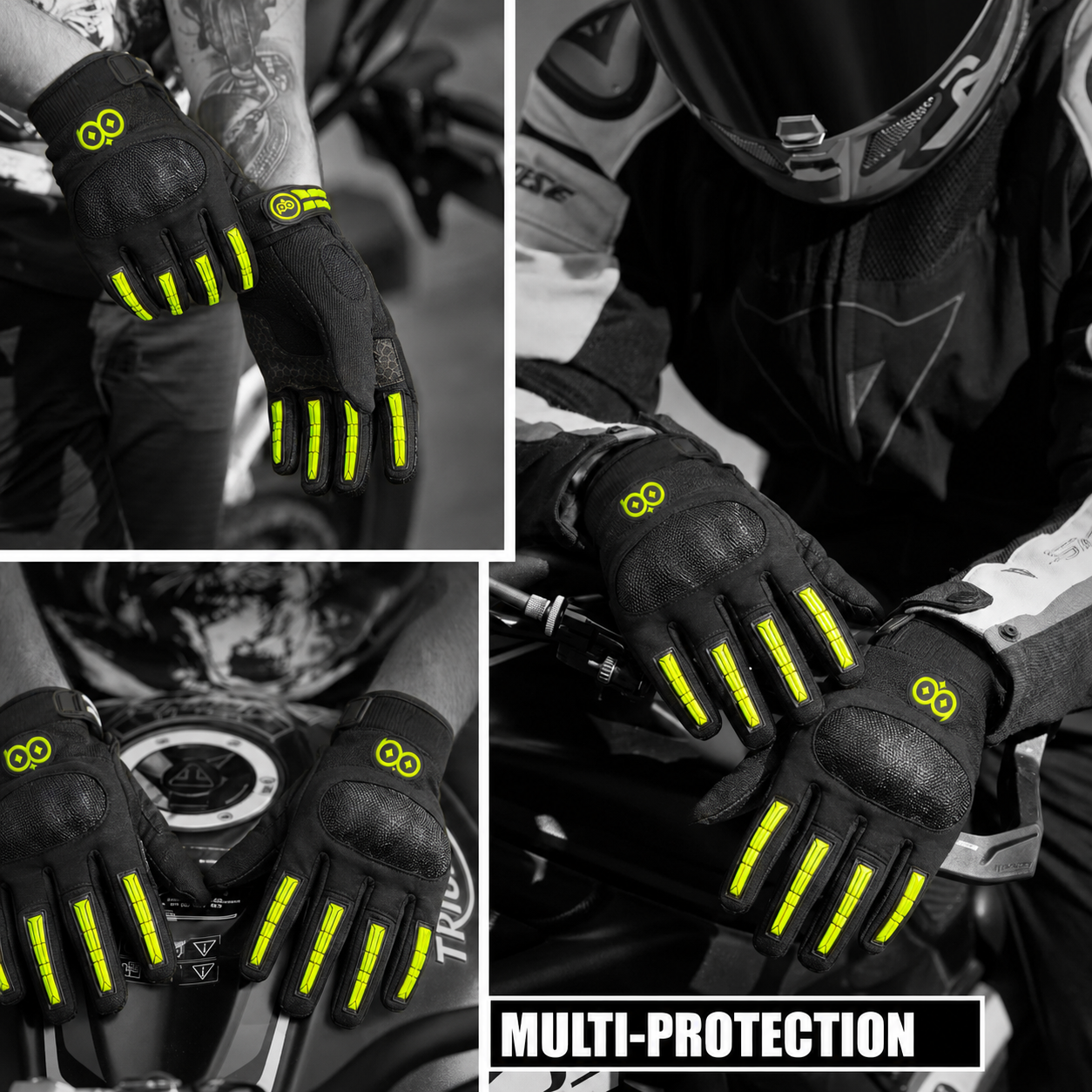 Wind Rider Full Finger Motorcycle Riding Gloves