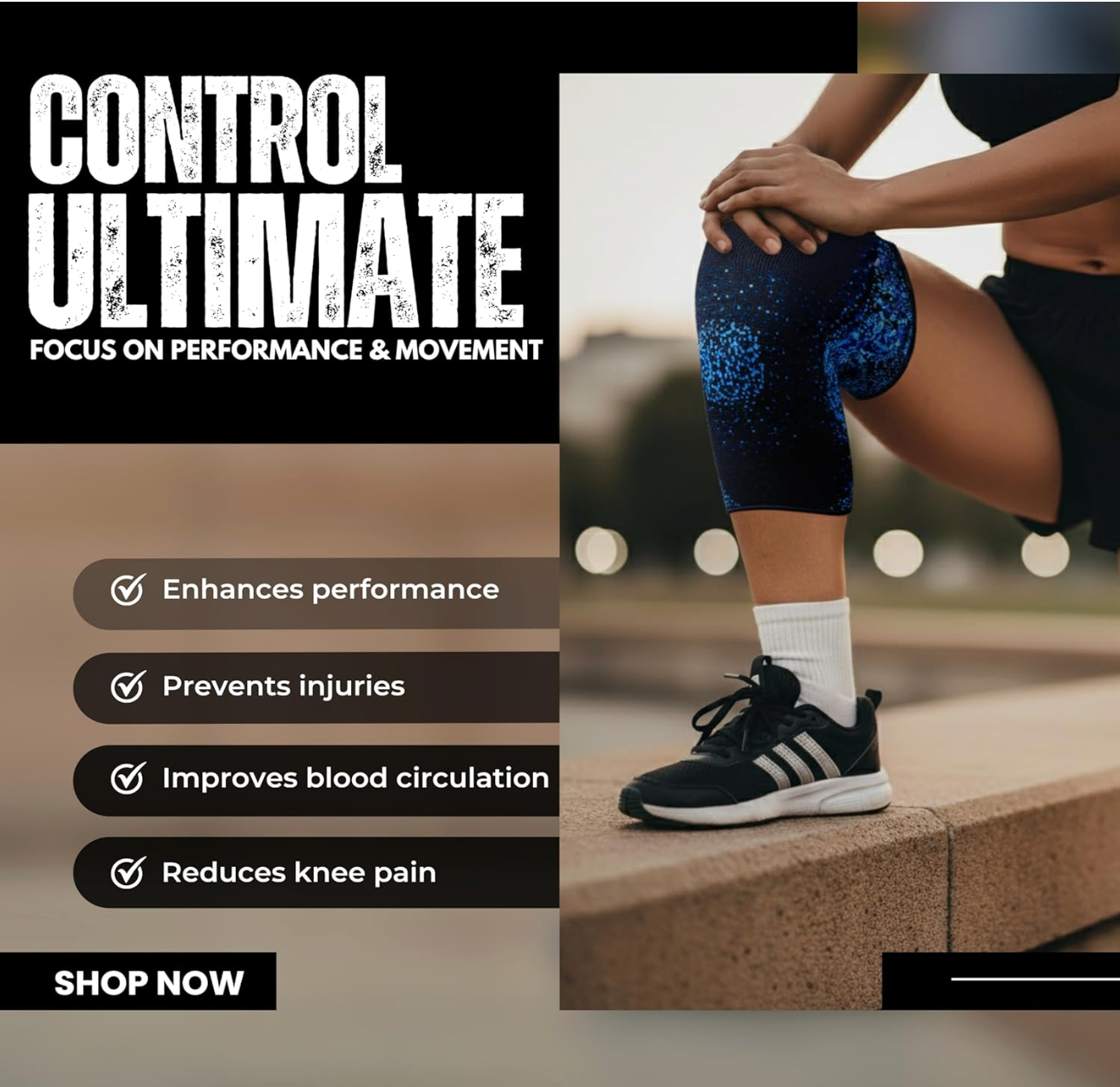 Orthon Knee Cap Support for Men & Women | Compression Knee Brace