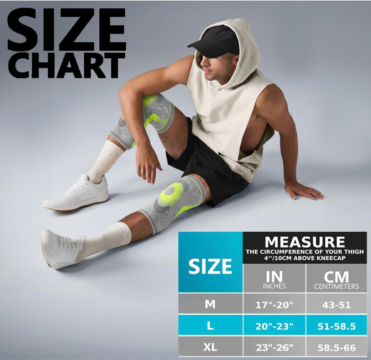 Stabilix Knee Cap Support for Men & Women | Pain Relief Knee Brace | Breathable Compression Knee Support