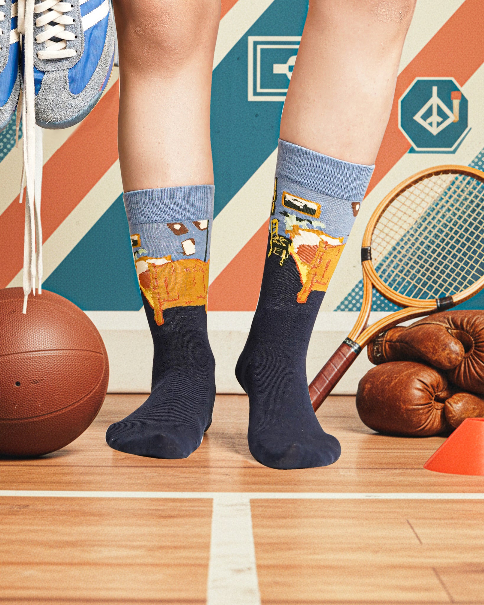 Blue Bedroom Art Drop